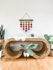 Uma Agate Wall Hanging | Magenta Garland Mod North & Co.