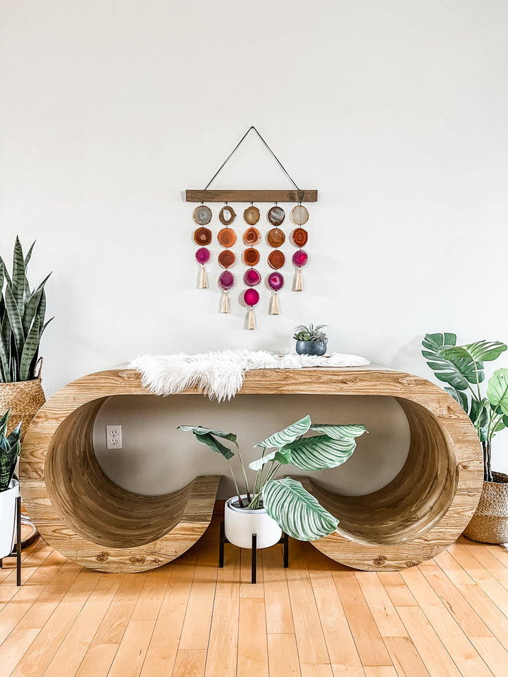 Uma Agate Wall Hanging | Magenta Garland Mod North & Co.