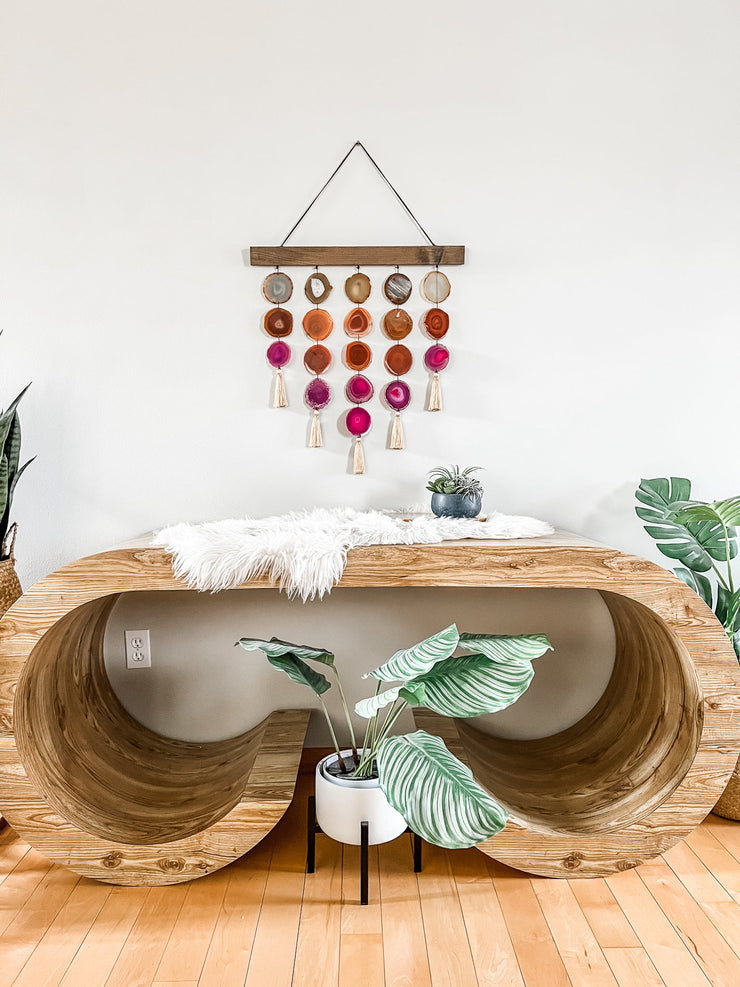Uma Agate Wall Hanging | Magenta Garland Mod North & Co.