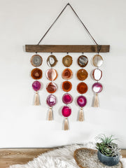 Uma Agate Wall Hanging | Magenta Garland Mod North & Co.