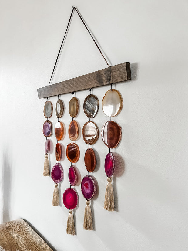 Uma Agate Wall Hanging | Magenta Garland Mod North & Co.