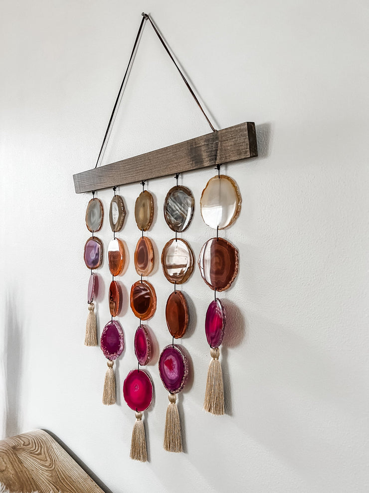 Uma Agate Wall Hanging | Magenta Garland Mod North & Co.