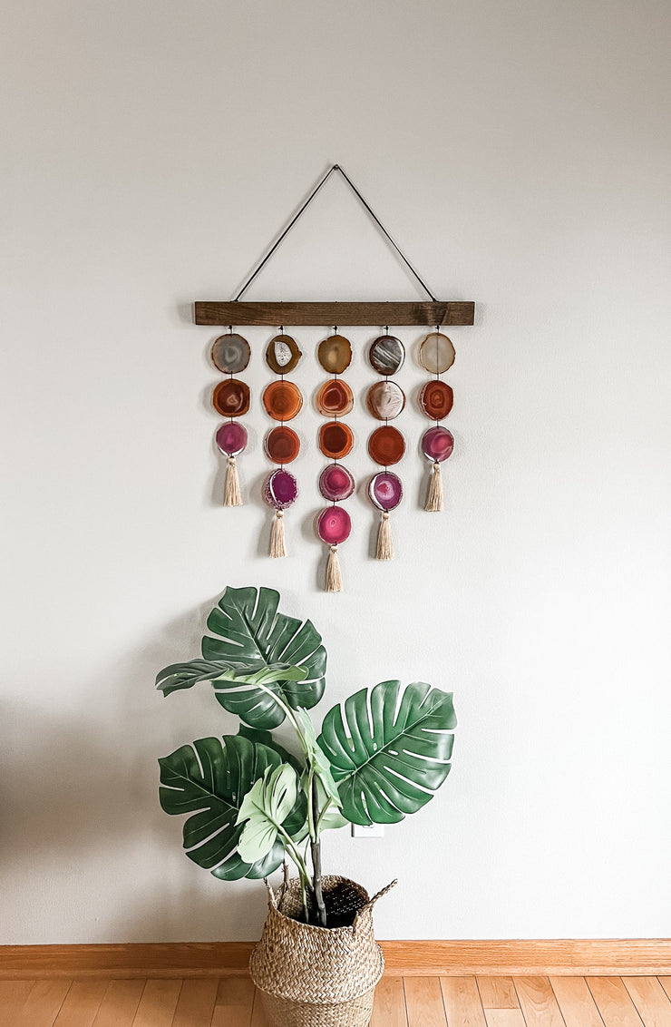 Uma Agate Wall Hanging | Magenta Garland Mod North & Co.