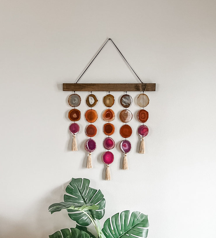 Uma Agate Wall Hanging | Magenta Garland Mod North & Co.